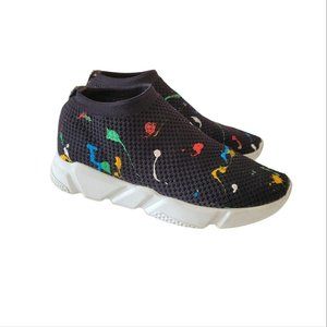 THE WISHBONE COLLECTION Paint Splash Comfy Slip Sneakers